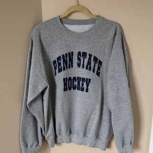 Gray Penn State Hockey Sweatshirt, Medium